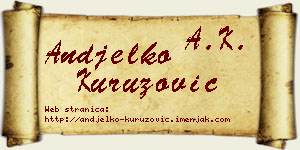 Anđelko Kuruzović vizit kartica